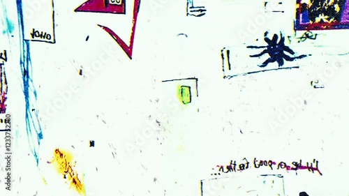 Random animation grunge texture overlay background. 4K Quality Footage