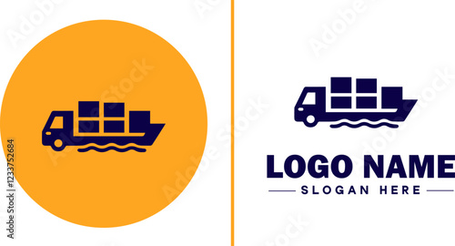 Import icon Importation Importing Influx flat logo sign symbol editable vector