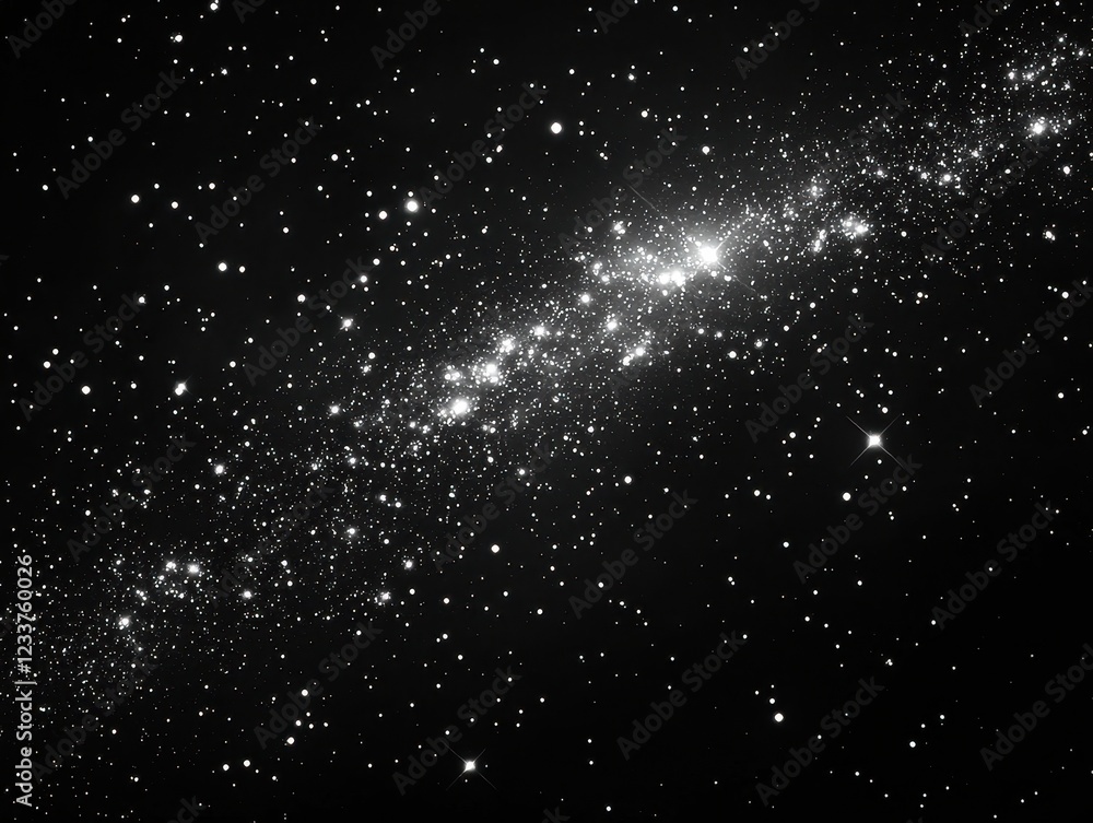 Fototapeta premium A stunning view of a distant galaxy filled with stars and cosmic dust.
