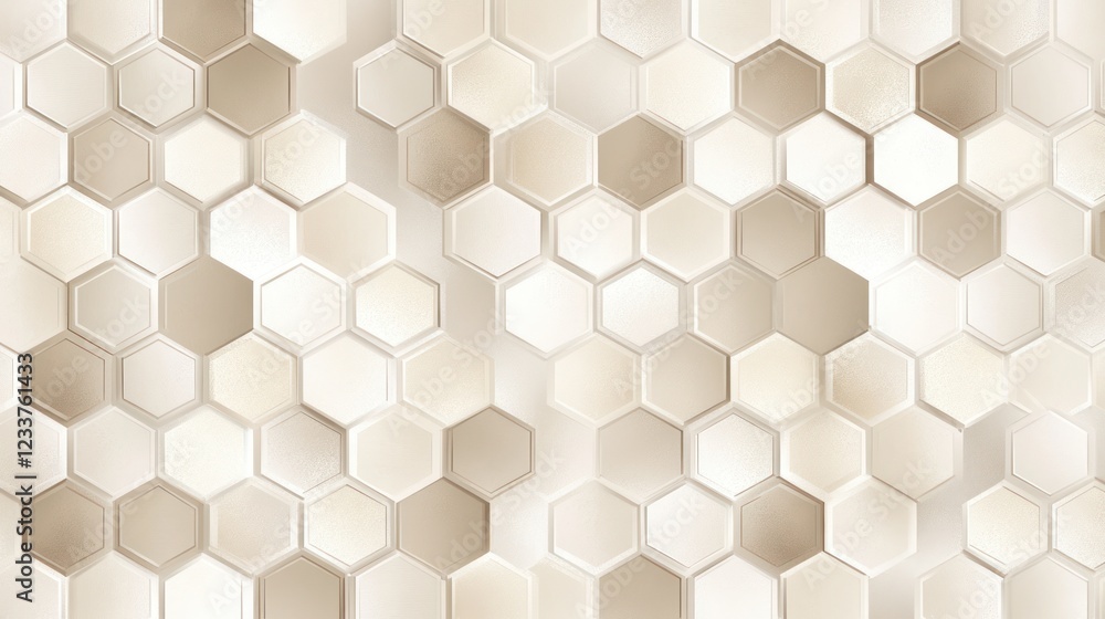 Beige hexagonal pattern background texture Beige hexagonal pattern background texture