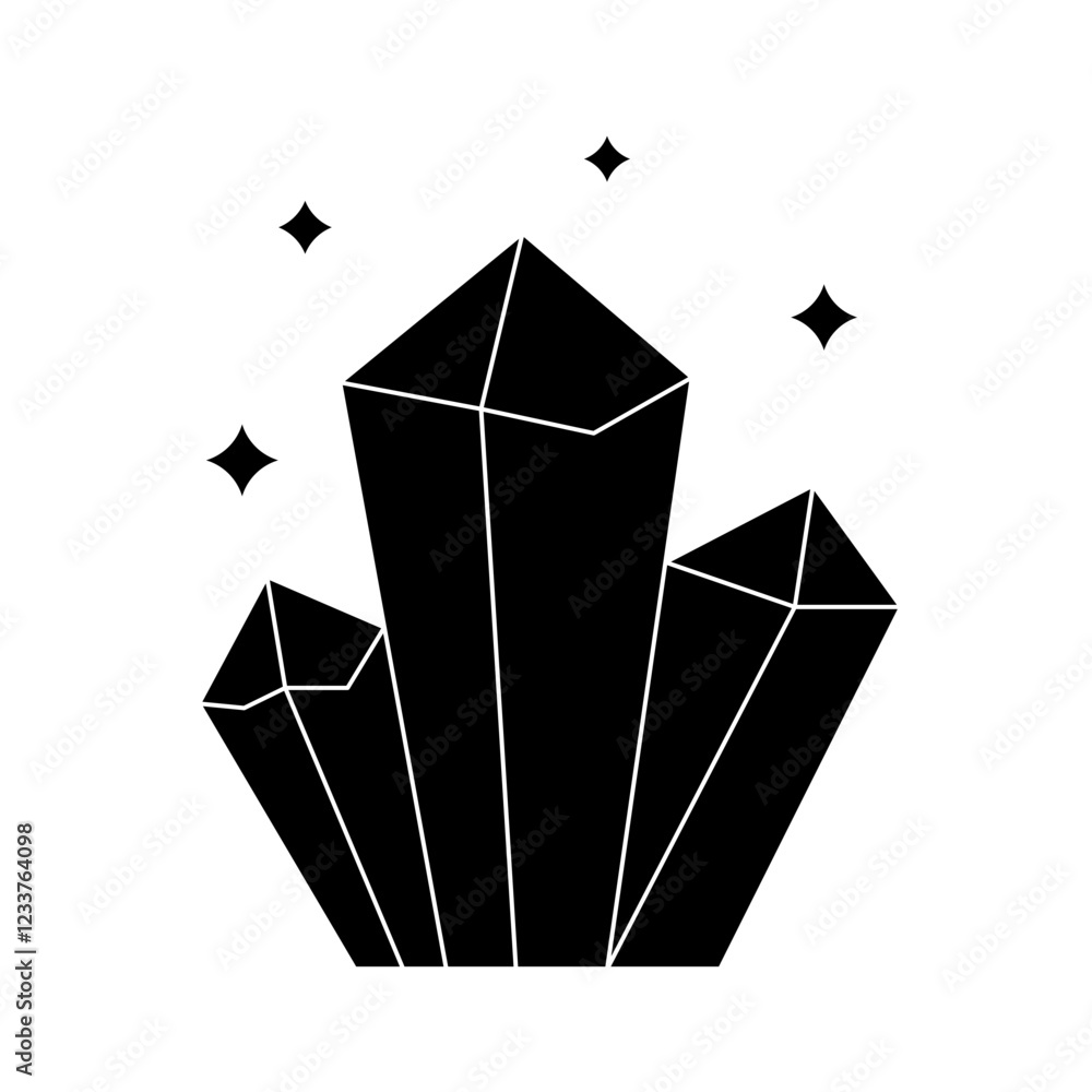 Fototapeta premium mineralogy icon