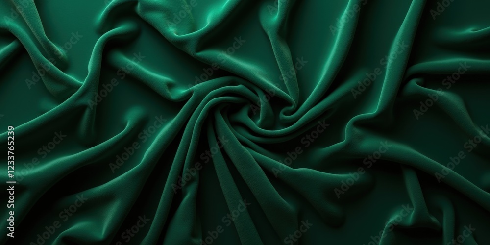 Deep emerald fabric with a glossy sheen. Vibrant hues contrast against its dark background, creating a captivating visual dance of light and color Deep emerald fabric with a glossy sheen. Vibrant hues contrast against its dark background, creating a captivating visual dance of light and color