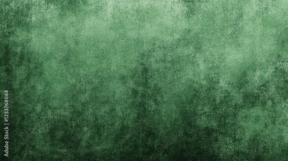Fototapeta premium A green grainy gradient background transitioning from dark to light forest green with a grunge effect.