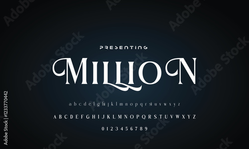 Luxury beauty font alphabet logo. Typography beautiful fashion elegant classic letters serif italic fonts wedding vintage retro casters logos. vector illustration
