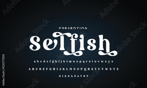 Luxury beauty font alphabet logo. Typography beautiful fashion elegant classic letters serif italic fonts wedding vintage retro casters logos. vector illustration