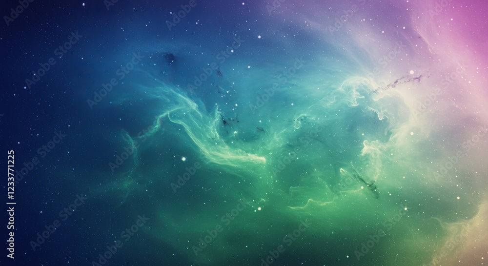 Fototapeta premium scene with space with stars of nebula galaxy