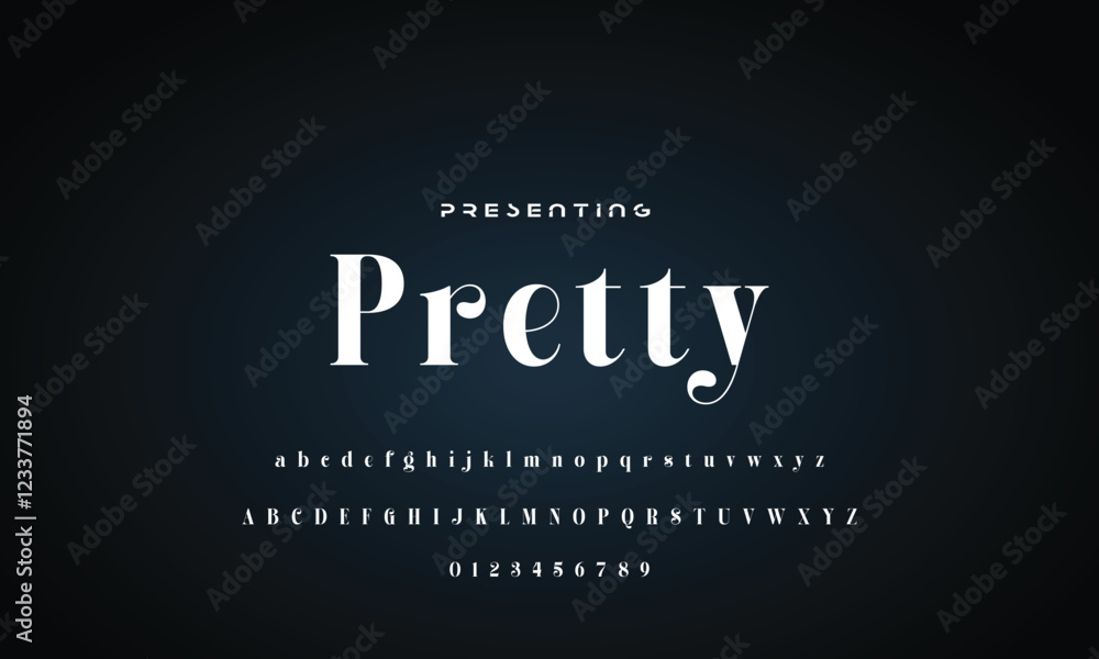 Fototapeta premium Luxury beauty font alphabet logo. Typography beautiful fashion elegant classic letters serif italic fonts wedding vintage retro casters logos. vector illustration
