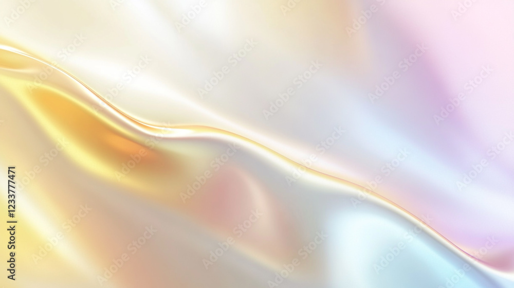 Obraz premium White modern mash gradient blur background. Copy space image. Place for adding text and design, Pastel waves of color in soft pastel tones background