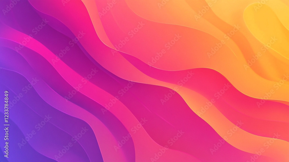 Obraz premium New abstract gradient background for web design, colorful background, blurred, wallpaper. Elegant yellow, fuchsia and blue gradient background