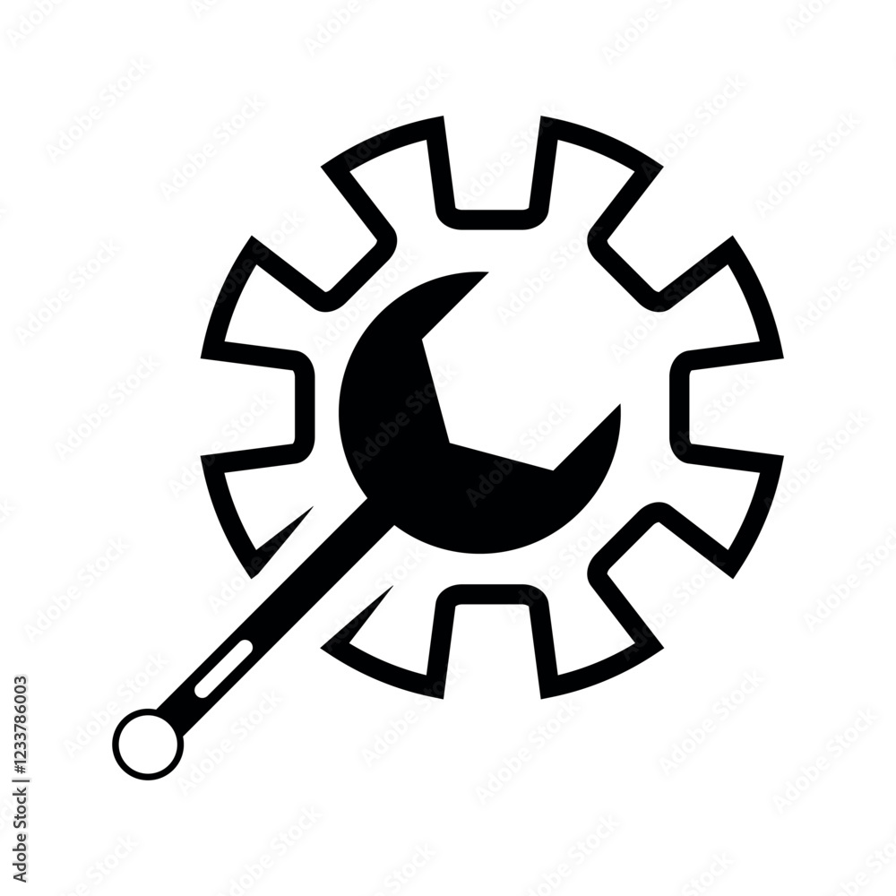 Setting repair maintenance vector icon. Setting repair maintenance vector icon.