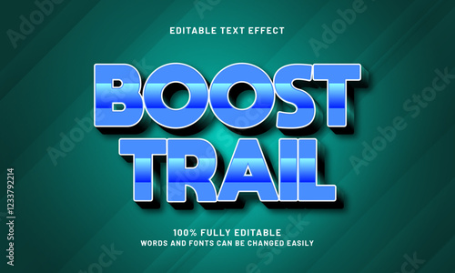 boost trail editable text effects with a speed and race theme