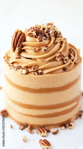 Delicious Pecan Swirl Layered Cake Dessert photo