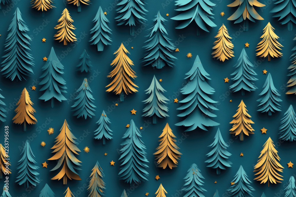 Obraz premium Winter Scenery Forest Decoration