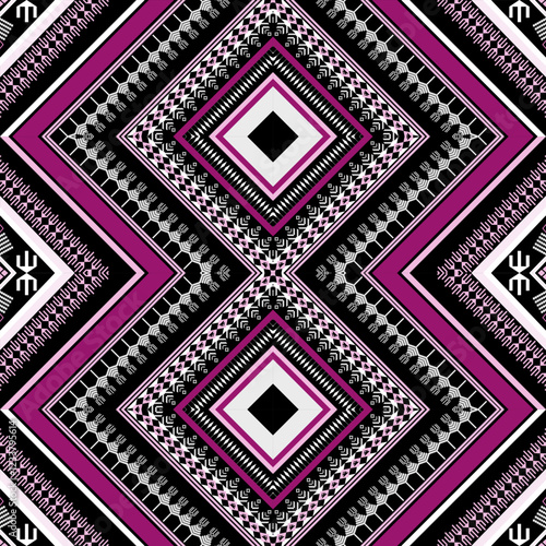 Geometric ethnic pattern seamless design for background ,Tribal geometric seamless patterns, ethnic design, hipster backdrop, wallpaper Background, Design curtain, carpet ,fabric ,textile 