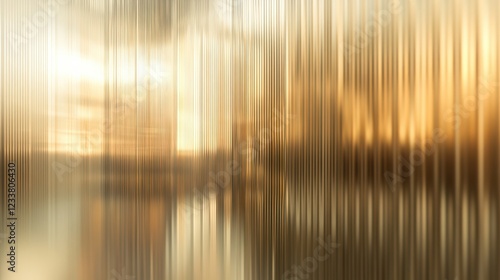 A sophisticated abstract background featuring a reeded glass effect, creating a visually intriguing texture with light reflections and subtle distortions. photo