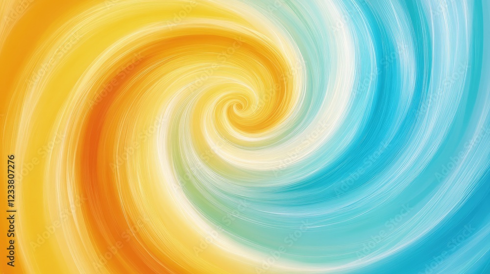 Abstract Swirling Orange And Blue Hues Design Abstract Swirling Orange And Blue Hues Design