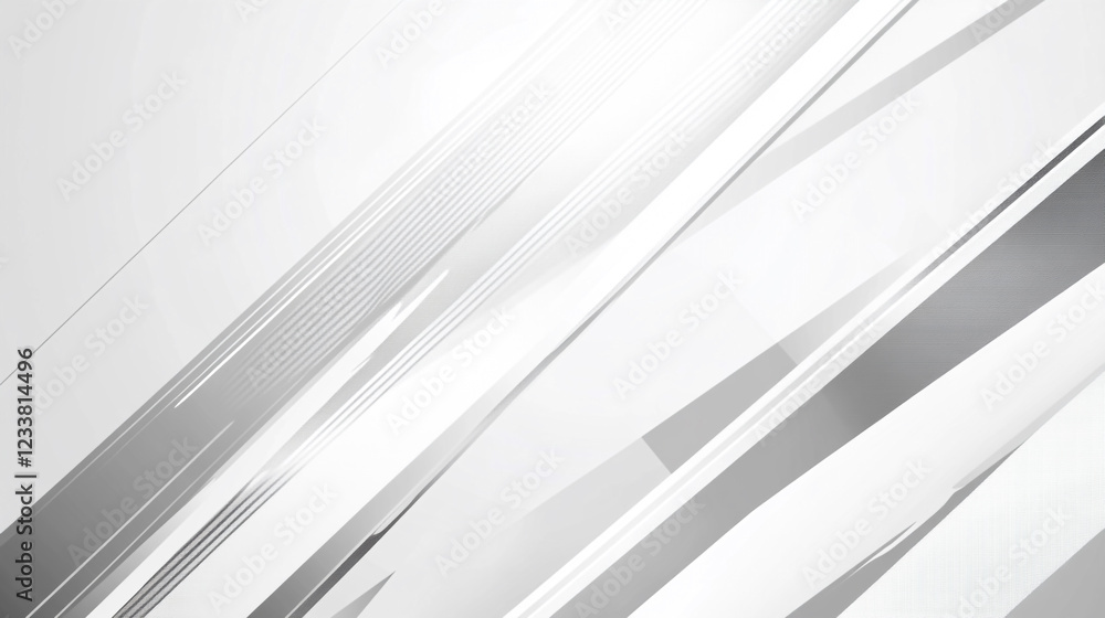 Fototapeta premium White Minimalist Abstract Background created with, abstracts White and Gray Background with Lines for Space Design Concept 