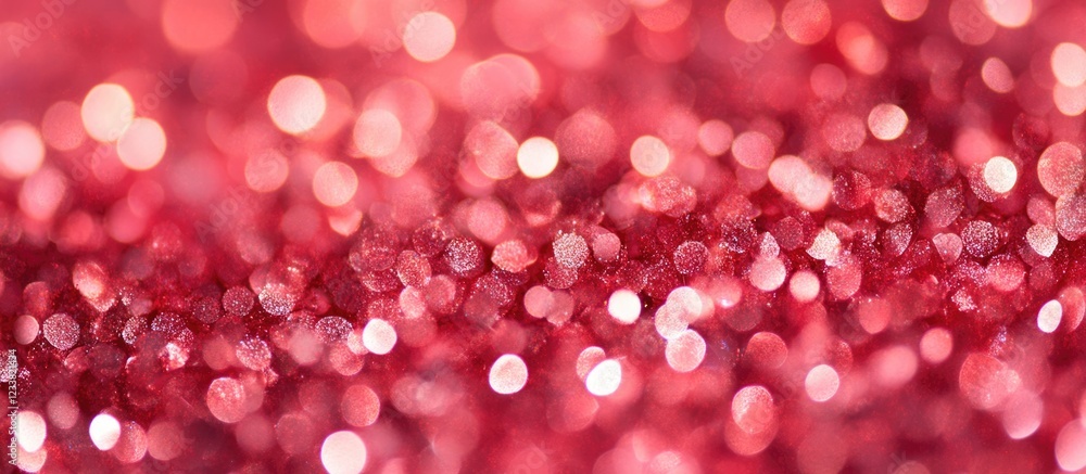 Red Glitter Bokeh Abstract Background with Defocused Sparkling Highlights Red Glitter Bokeh Abstract Background with Defocused Sparkling Highlights
