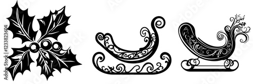 sleigh, sleighs, sledge, sled, sleds, winter transport, winter vehicle, christmas, holiday, festive, new year, xmas, winter, december, snow, snowy, ice, cold, transport, transportation, vehicle, desig