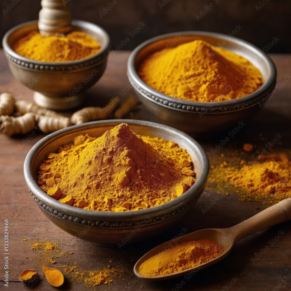 Pure haldi (turmeric) powder, with its vibrant yellow color and rich texture, known for its culinary, medicinal, and beauty benefits. A natural ingredient that adds warmth and health to every dish. Pure haldi (turmeric) powder, with its vibrant yellow color and rich texture, known for its culinary, medicinal, and beauty benefits. A natural ingredient that adds warmth and health to every dish.