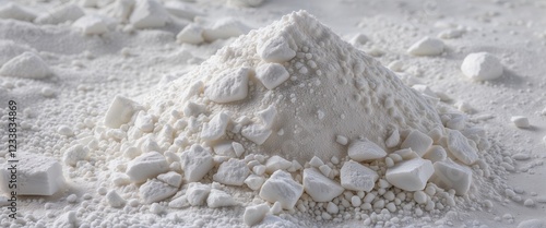Silky white gypsum sand with powdery surface