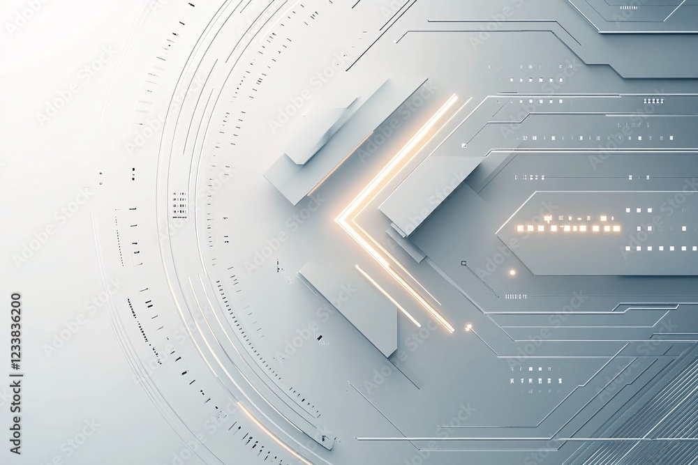 Obraz premium Abstract Futuristic Technology Background Design