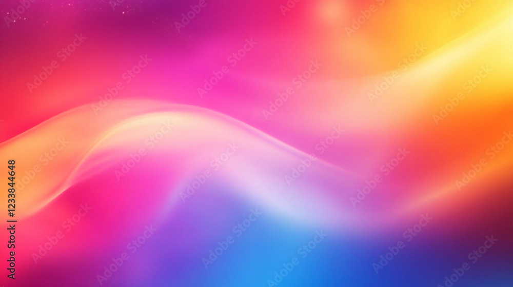 Fototapeta premium Smooth and blurry rainbow background. Modern bright rainbow colors Sunbeam Radiance Abstract Gradient Background
