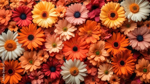 Wallpaper Mural Vibrant floral arrangement with colorful flowers in various shades creating an elegant background and ample copyspace for text or messages Torontodigital.ca