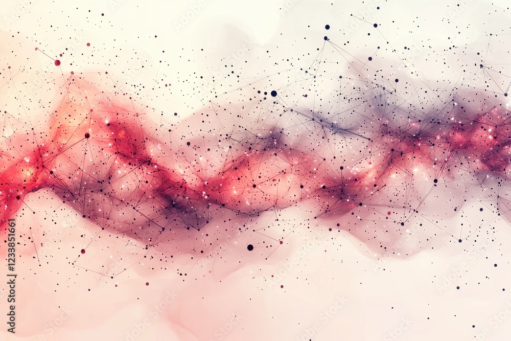 Abstract cosmic illustration with soft colors and star-like elements. Abstract cosmic illustration with soft colors and star-like elements.