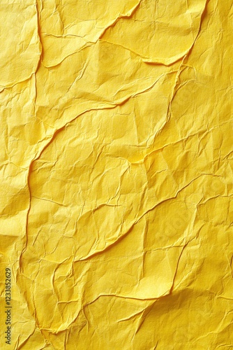 Wallpaper Mural Textured yellow paper with creases and folds creating a vibrant abstract background pattern Torontodigital.ca