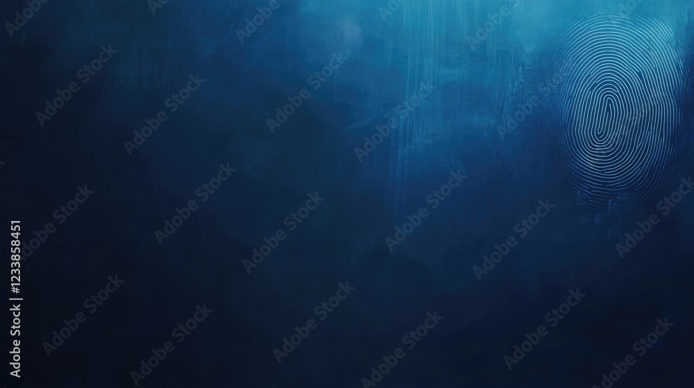 Obraz premium Fingerprint Recognition Technology Background with Empty Copyspace for Modern Security and Privacy Themes