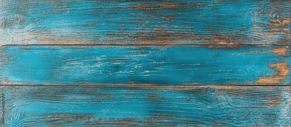 Obraz premium Blue weathered wooden planks background with texture and rustic details suitable for design use Copy Space