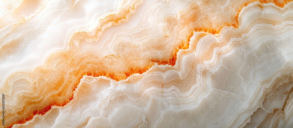 Natural onyx stone surface with intricate patterns and warm orange tones, suitable for backgrounds or textures, Copy Space Natural onyx stone surface with intricate patterns and warm orange tones, suitable for backgrounds or textures, Copy Space