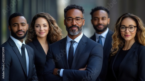 Confident Diverse Business Team Portrait