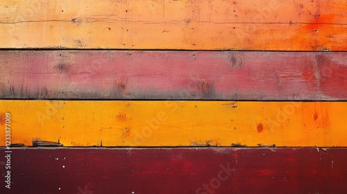 Wallpaper Mural Rustic wooden table backdrop in warm orange and maroon hues featuring empty space for customizable text or design elements Torontodigital.ca