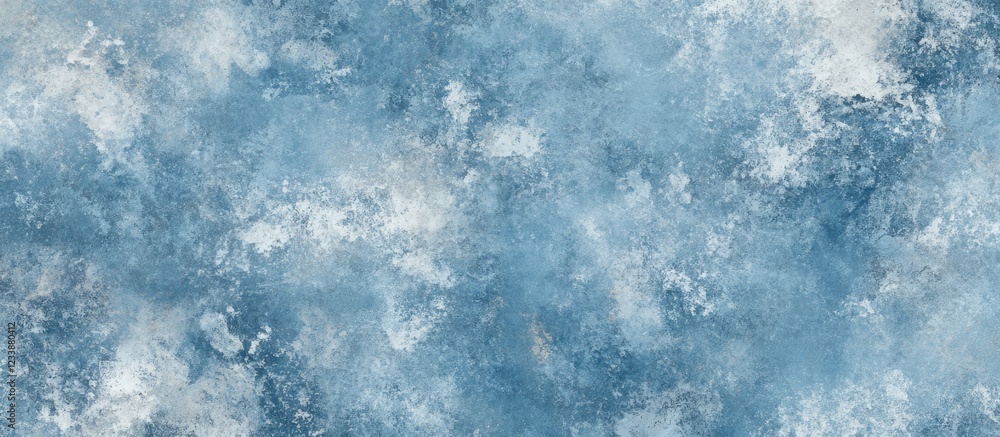 Obraz premium Blue abstract textured background with soft cloud-like patterns and ample copy space for text placement.