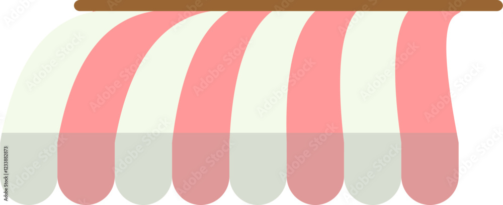 Fototapeta premium Stall Roof Illustration