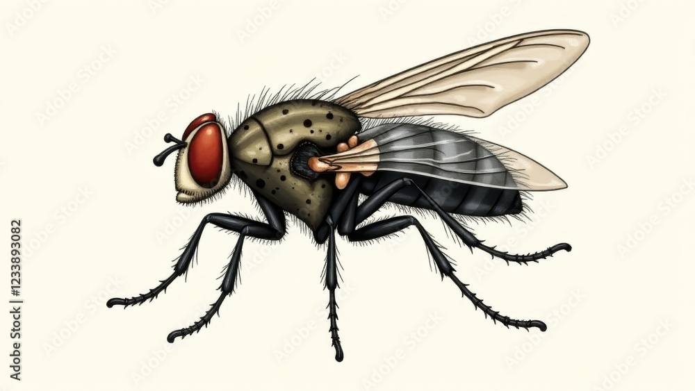 A sharp focus on the anatomy of a cleg fly in high resolution. A sharp focus on the anatomy of a cleg fly in high resolution.