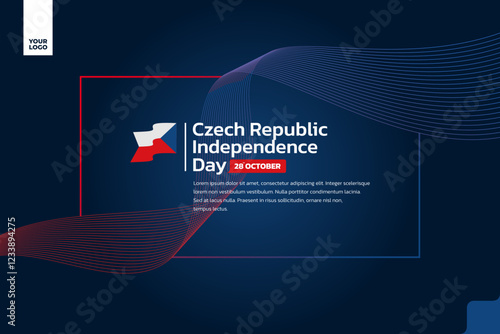 Czech Republic flag background, Czech Republic independence day 28th october