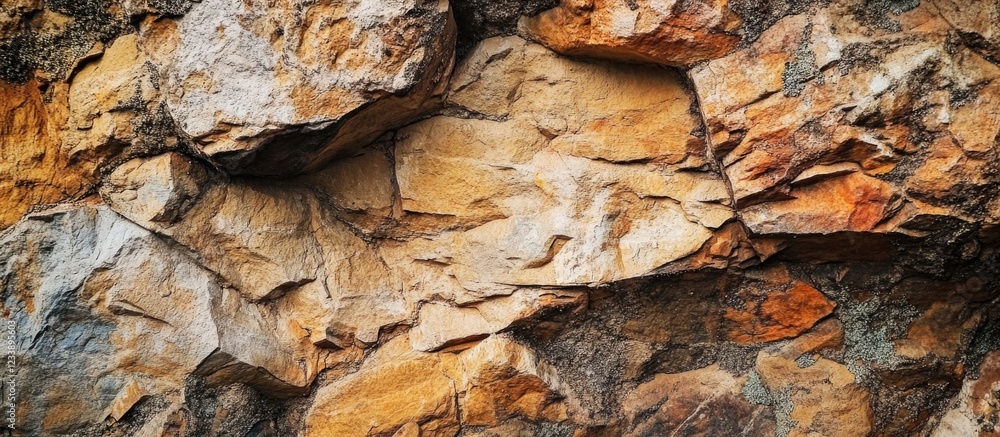 Textured stone surface with warm earthy colors and layered rock formations suitable for natural backgrounds and design elements Copy Space Textured stone surface with warm earthy colors and layered rock formations suitable for natural backgrounds and design elements Copy Space