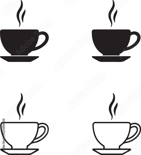 coffee cup icon vector illustration. cup a coffee sign and symbol