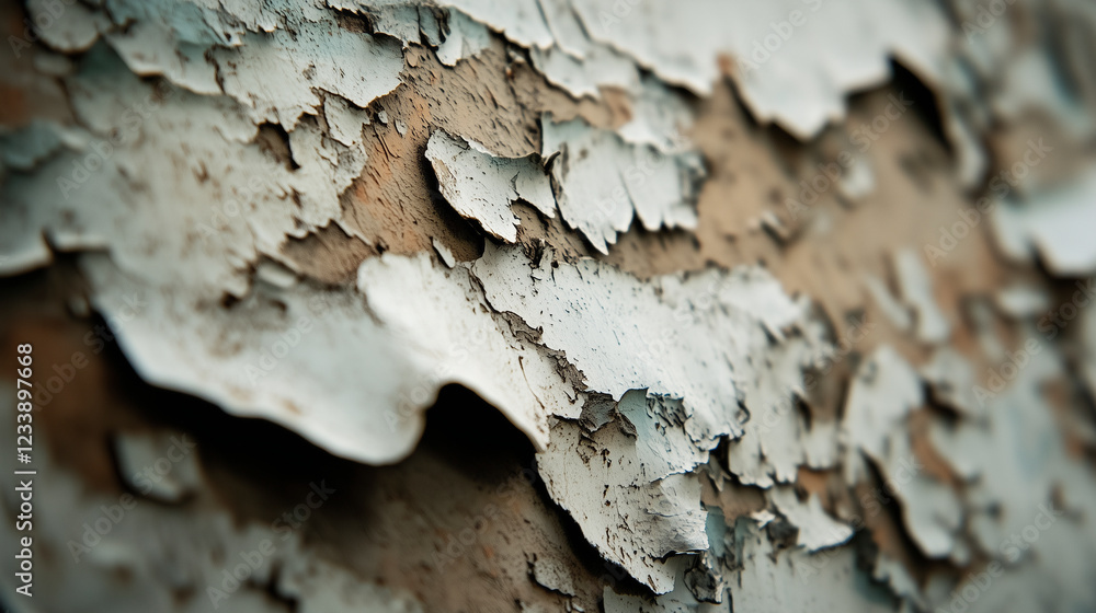 Weathered Surface with Peeling Paint on Aged Wood Weathered Surface with Peeling Paint on Aged Wood