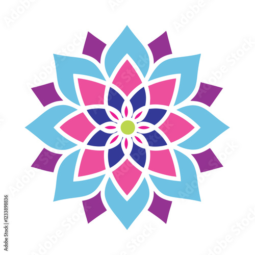 beautiful mandala design with white background