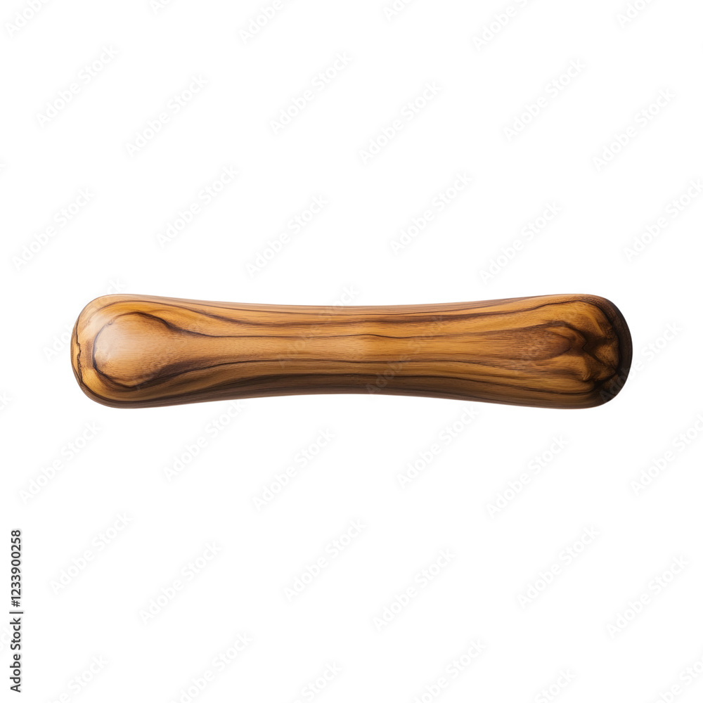 Stylish Wooden Rolling Pin with Knife Handle Isolated on Transparent Background Stylish Wooden Rolling Pin with Knife Handle Isolated on Transparent Background