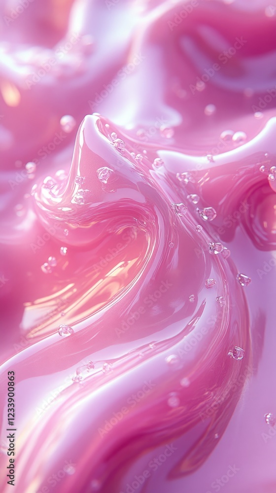 Pink Liquid Flows with Crystals Pink Liquid Flows with Crystals