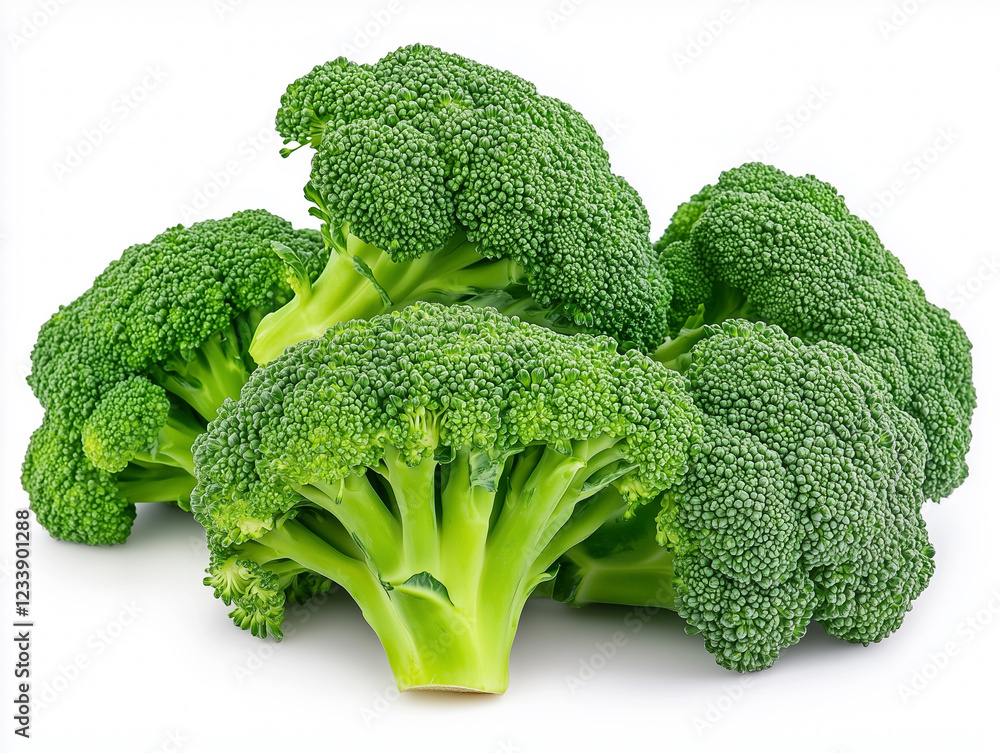 Captivating close-up of broccoli florets highlighting texture for commercial use. Captivating close-up of broccoli florets highlighting texture for commercial use.