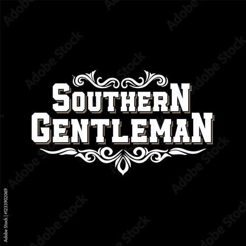 Logo Southern Text vintage  design vector 