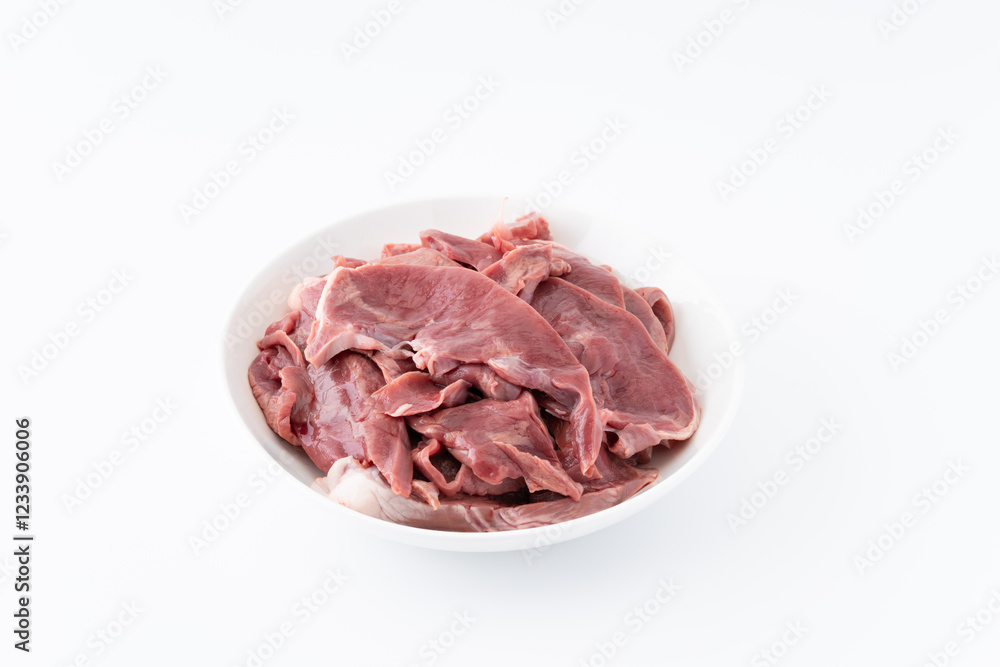 豚ハツ(心臓)のスライス 豚ハツ(心臓)のスライス