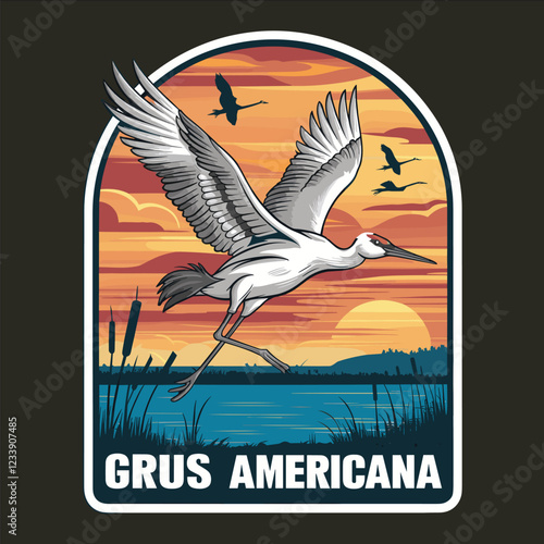 A bird is flying over a body of water with a sunset in the background