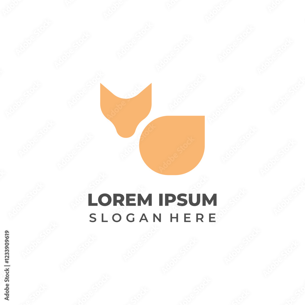 Simple and Clean Fox Logo Vector Design Simple and Clean Fox Logo Vector Design